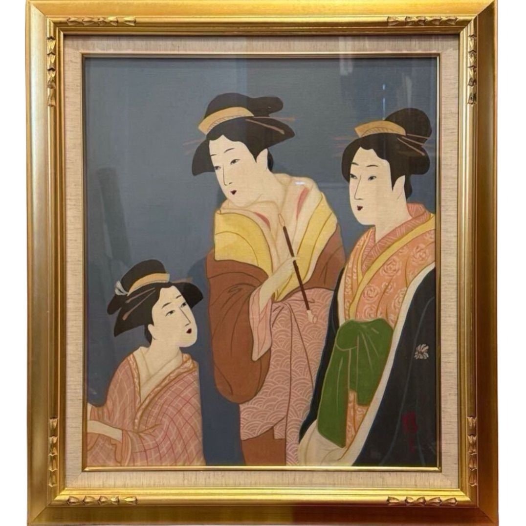 Yoshida Seizo, Ukiyo-e beauty oil paintings (1 of 9)