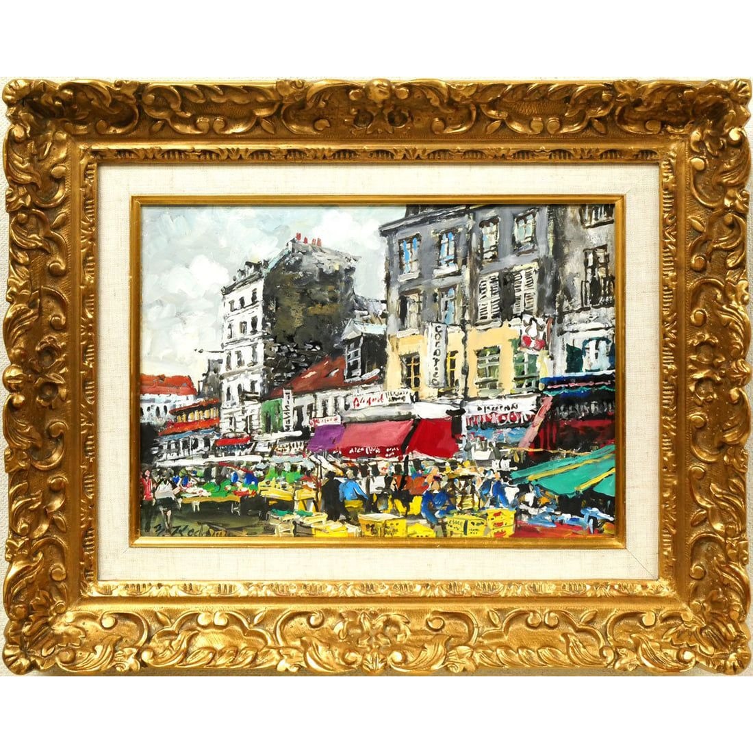 Xiaoyu Xingxiong, the morning market of Argile (Paris), oil painting (1 of 10)