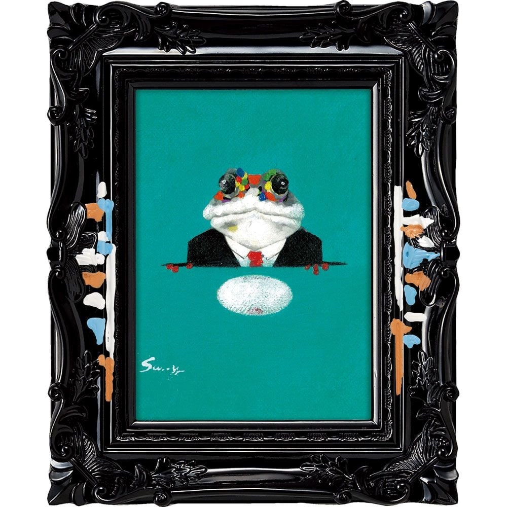 Oil Painting Art Frogman Frog Animal Painting (1 of 2)