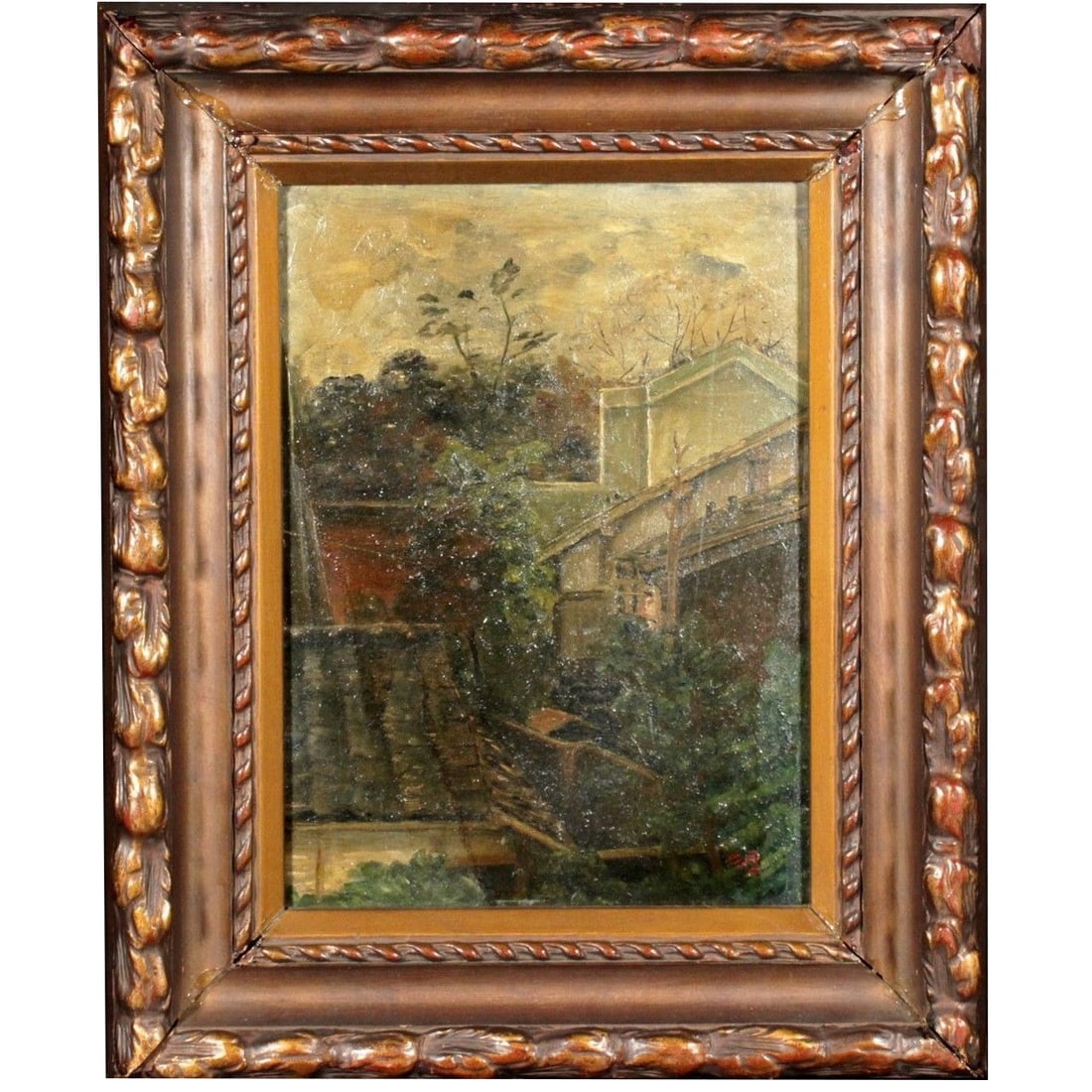 Suda Kuntaro's 'Landscape Painting' Hand-painted Oil Painting (1 of 11)