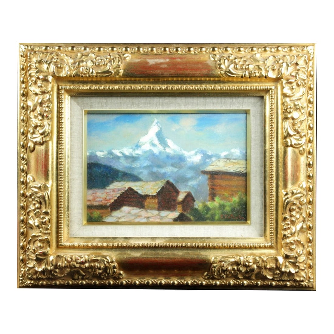 Chika Kataoka 'Matterhorn' Hand-painted Oil Painting (1 of 9)