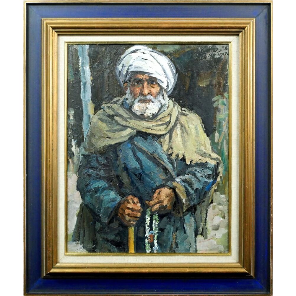 Kimura Mura, Kandahar elder (Afghanistan) oil painting (1 of 11)