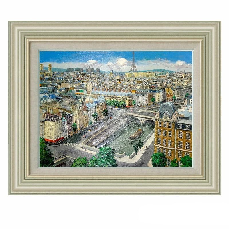 Saito Kan's work Paris, oil painting, landscape (1 of 9)