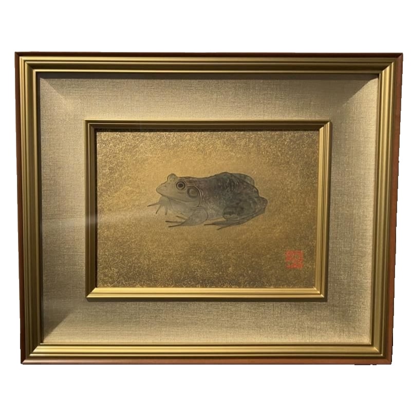 Oil Painting by Hiroshi Matsumura, 'Frog' (1 of 8)