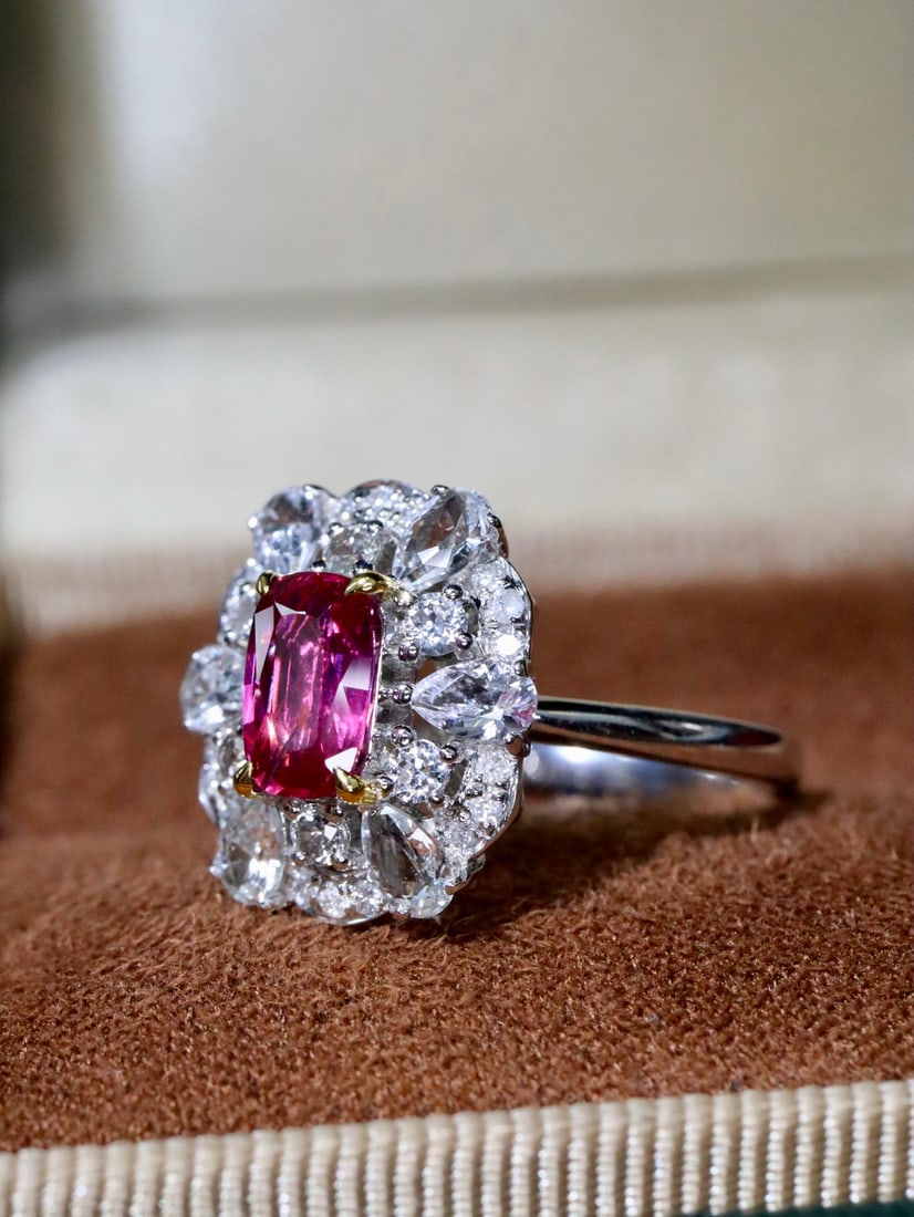 18K Untreated Ruby Ring - 2