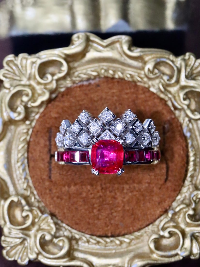PT950 Ruby Ring - 4