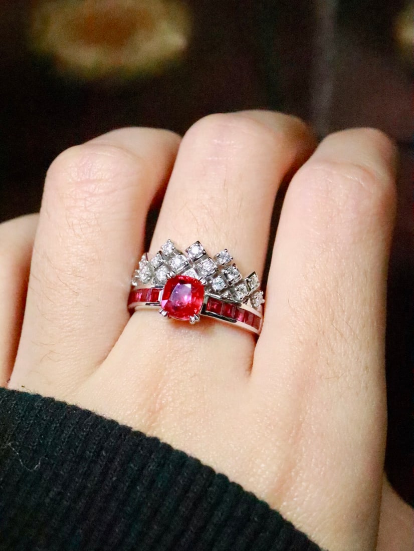 PT950 Ruby Ring - 6