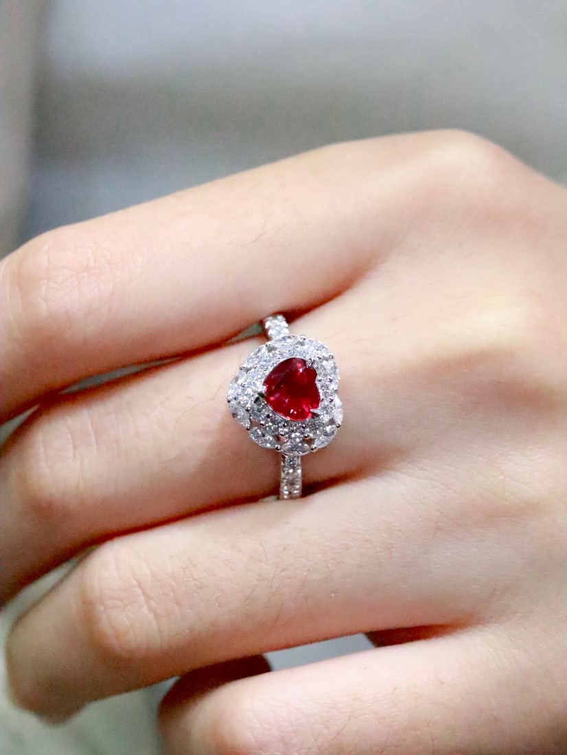 PT950 Ruby Ring - 6