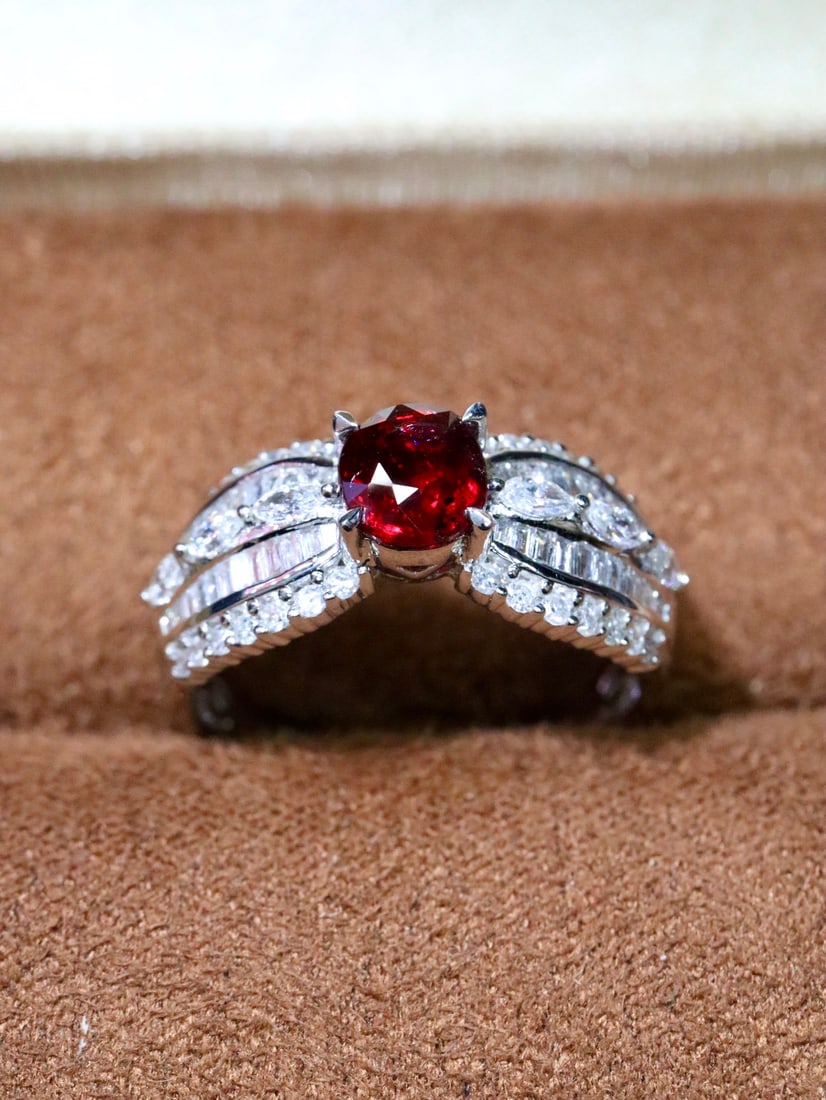 18K Untreated Ruby Ring - 3