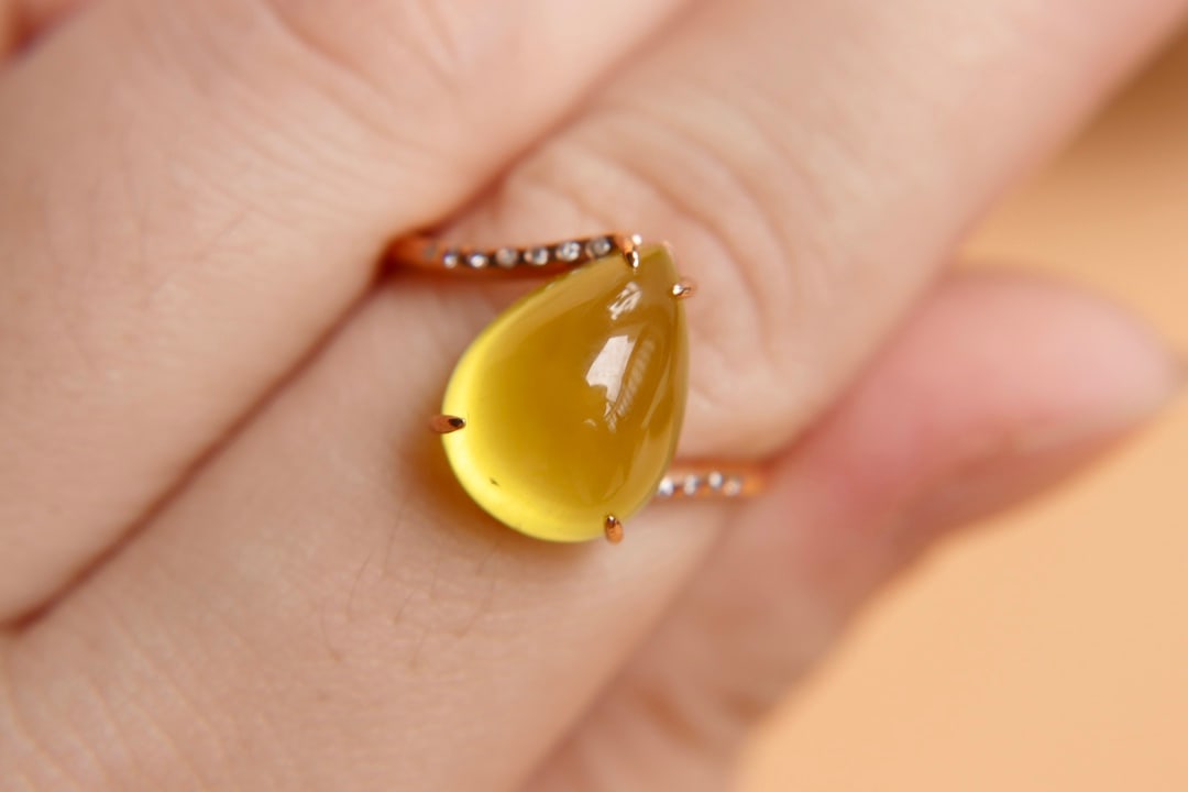 18K Gold Plated Emperor Gold Grape Stone Ring: 18K Gold Plated Imperial Gold Grapestone RingMain Stone 7.55ct, Color Beautiful, Crystal Clean