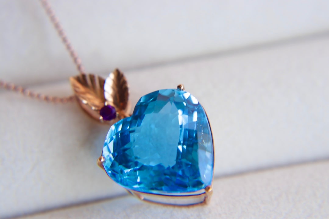 18K Gold Plated Topaz Pendant (1 of 6)