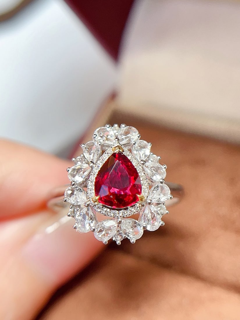 18k gold ruby ring - 2