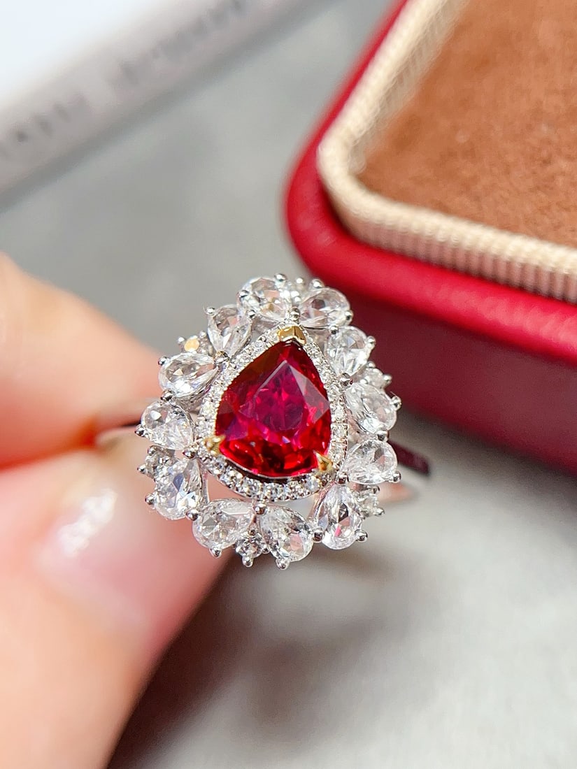 18k gold ruby ring - 4