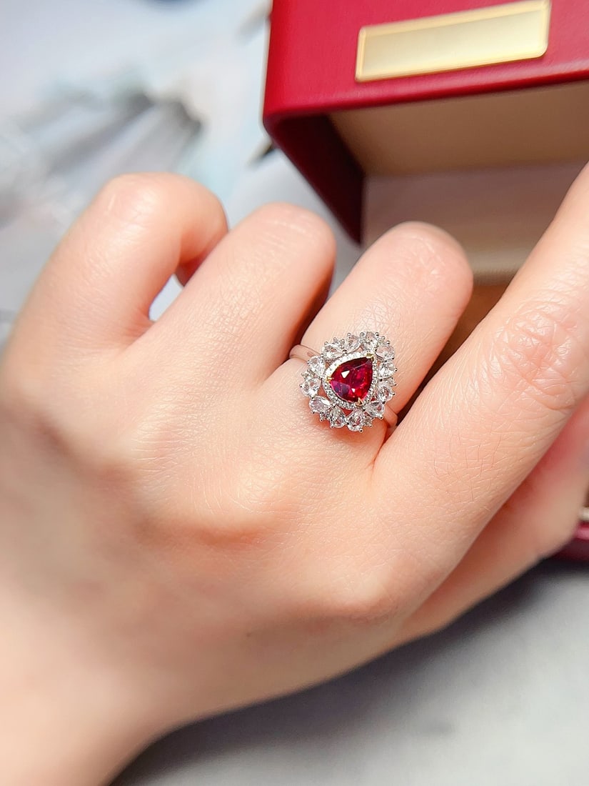 18k gold ruby ring - 5