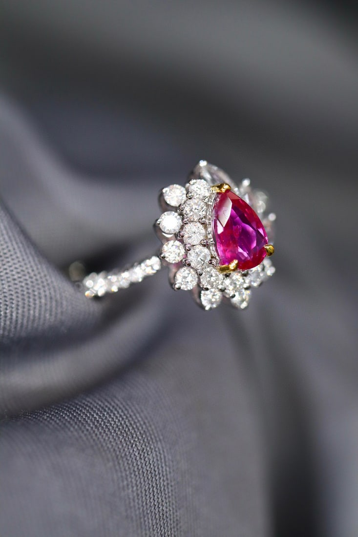18K Untreated Ruby Ring - 3