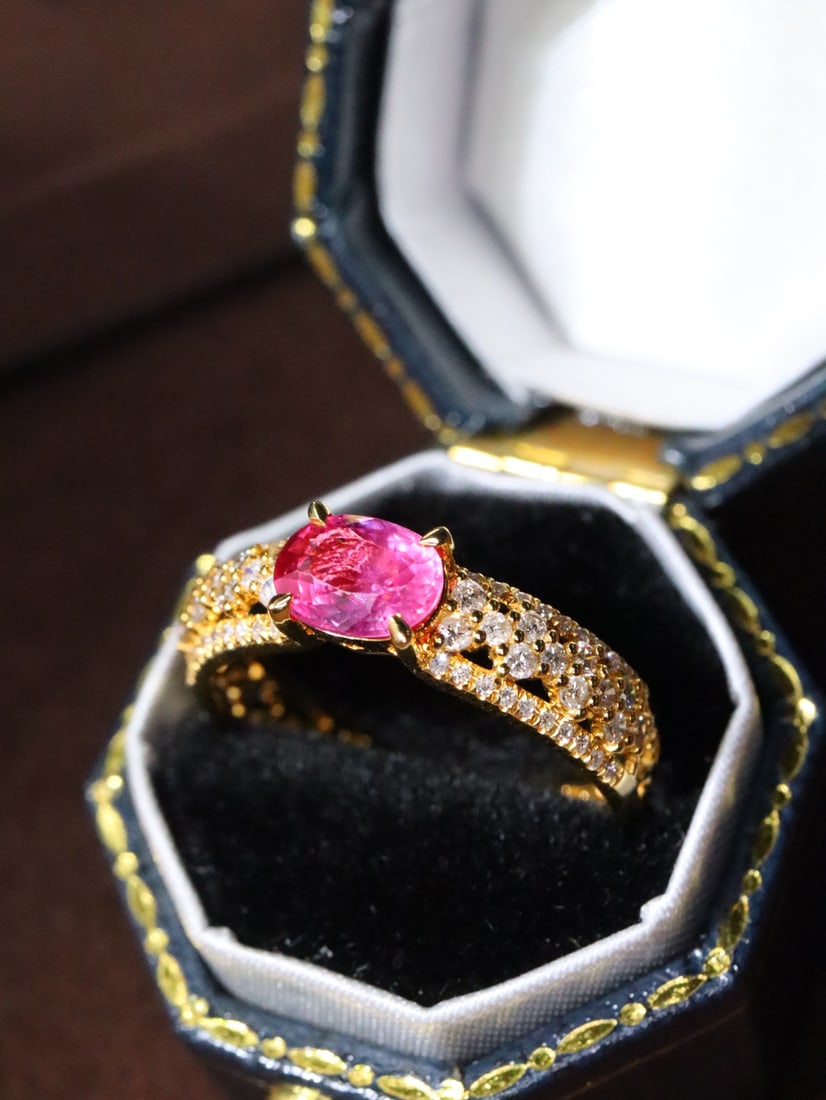 18K Untreated Ruby Ring - 2