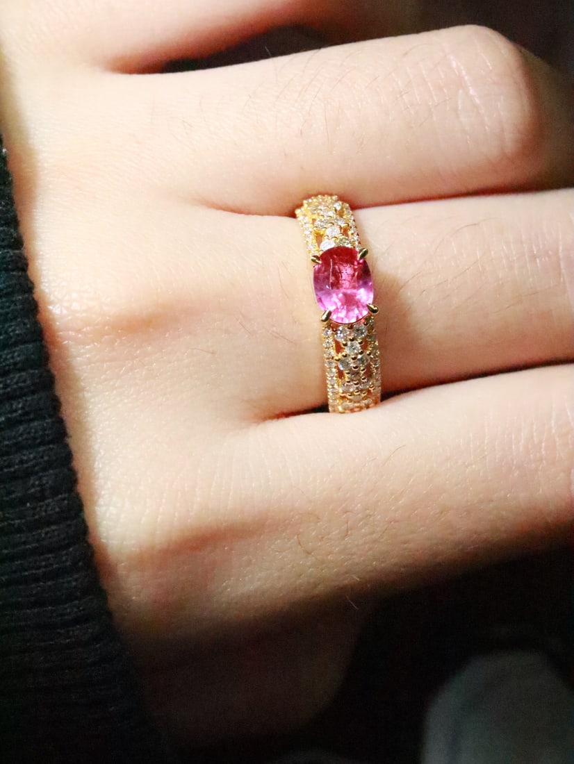 18K Untreated Ruby Ring - 6