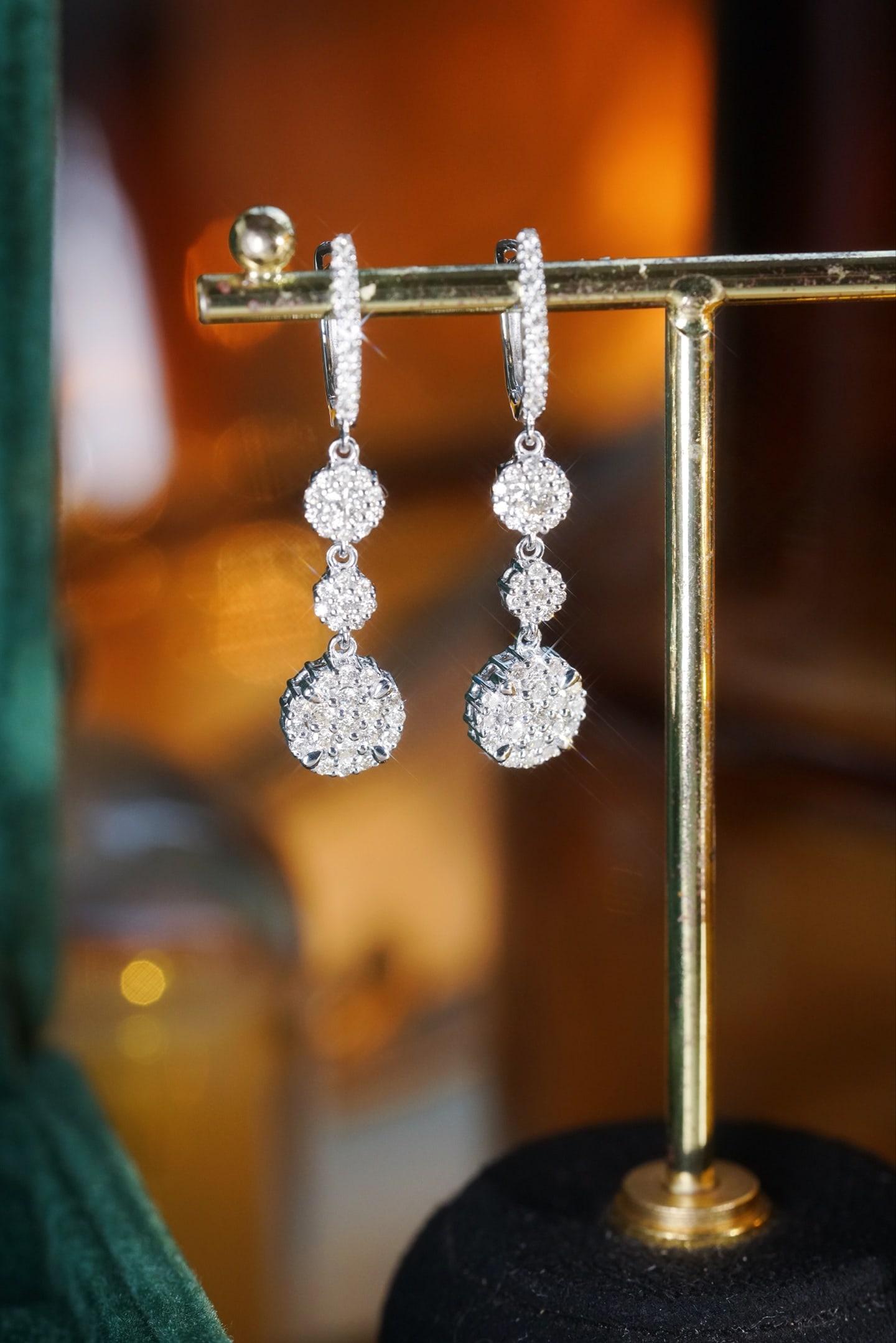PT850 Diamond Long Earrings (1 of 8)