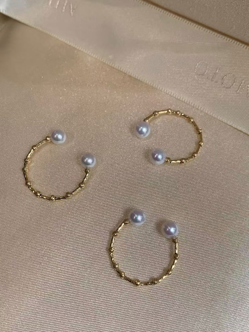 Handmade Free Circle Pearl Ring (1 of 4)