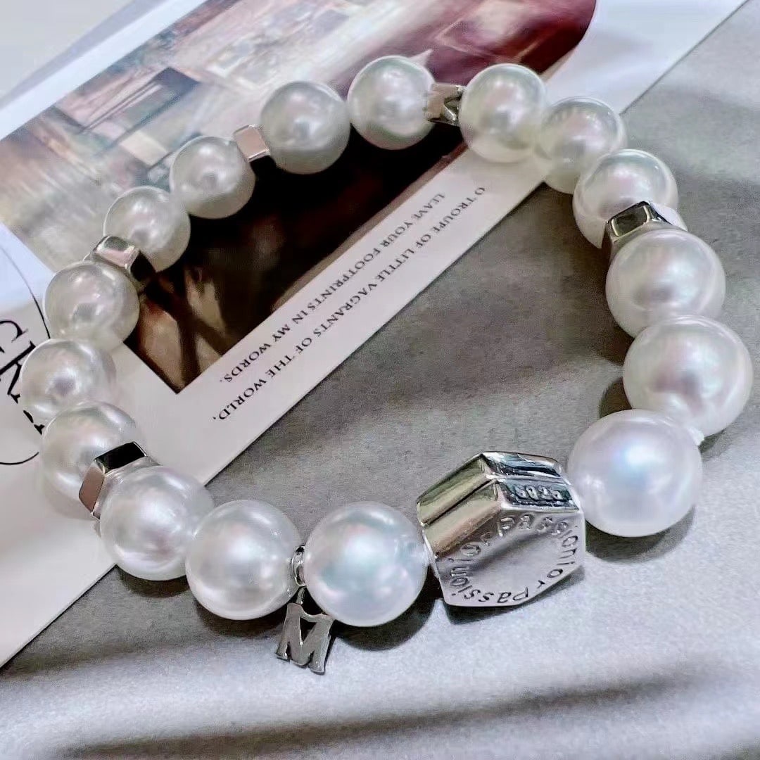 S925 Silver Bracelet: Slight flaws on perfect circle, 10-11mm