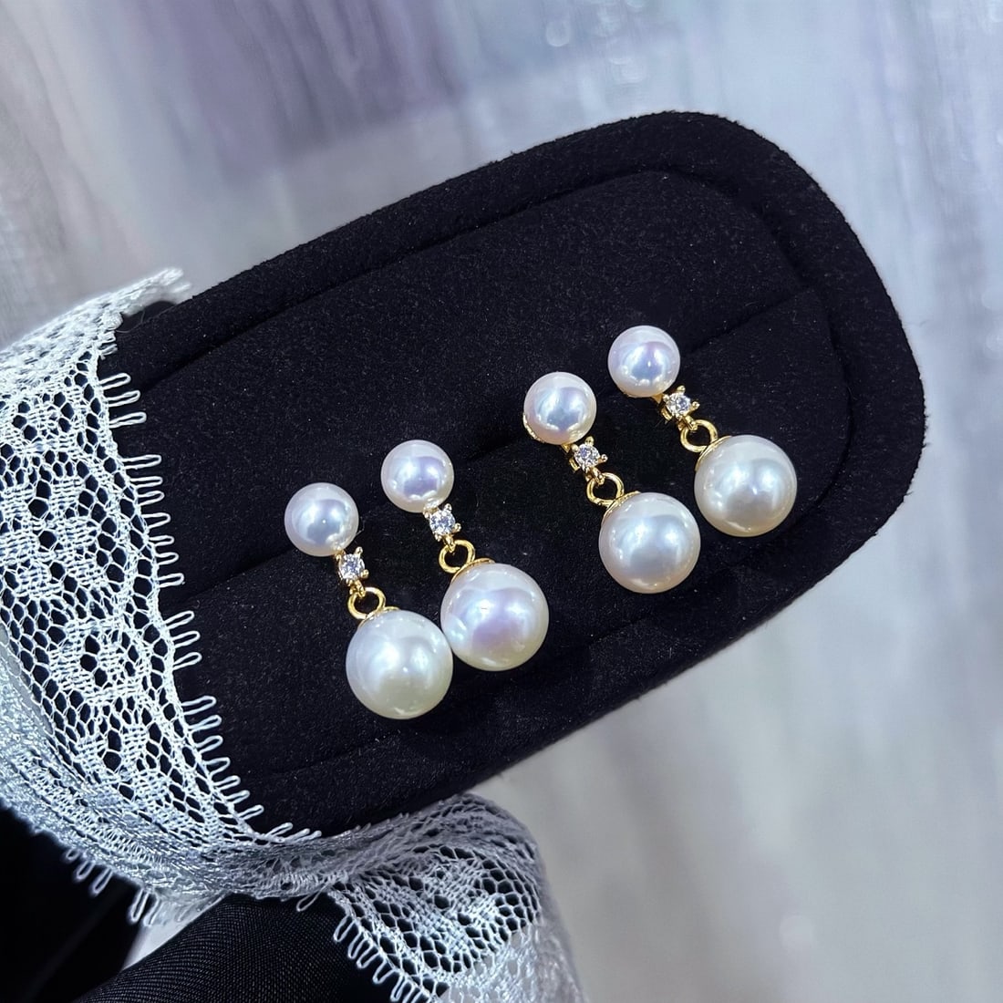 Sterling Silver Natural Pearl Earrings (1 of 6)