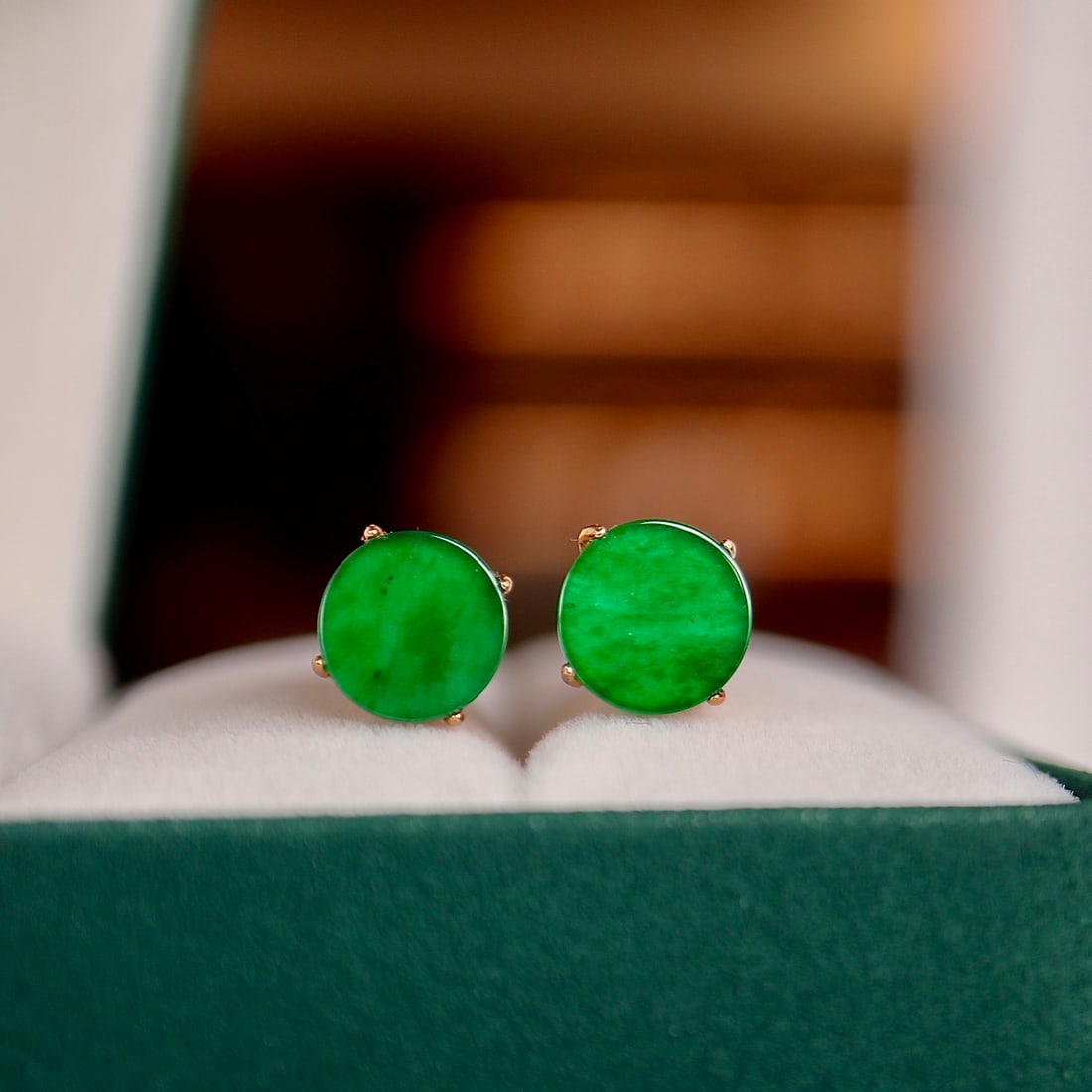Natural Jadeite Earrings (1 of 8)