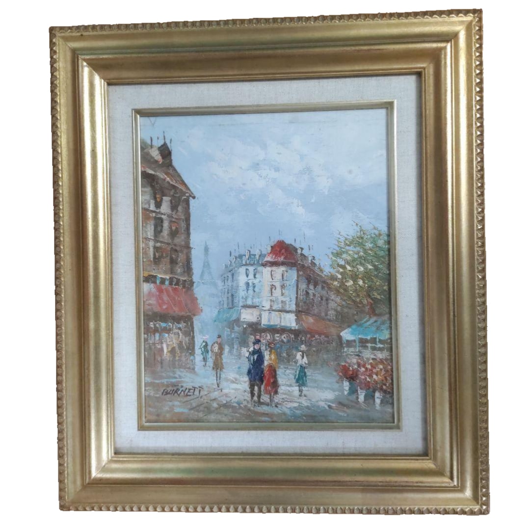 Burnett's oil painting 'Cityscape' decorative painting (1 of 6)
