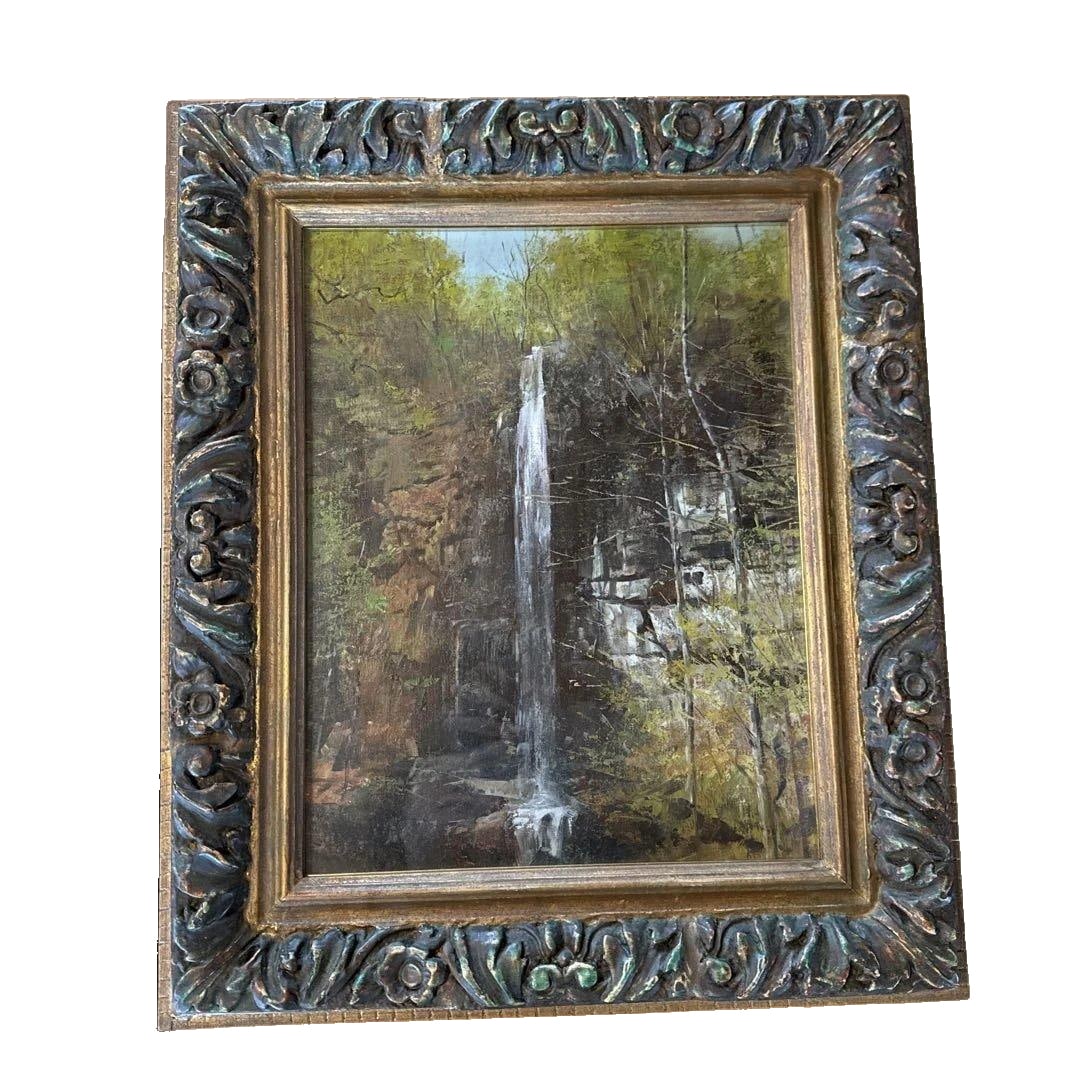Waterfall Scenery Oil Painting (1 of 9)