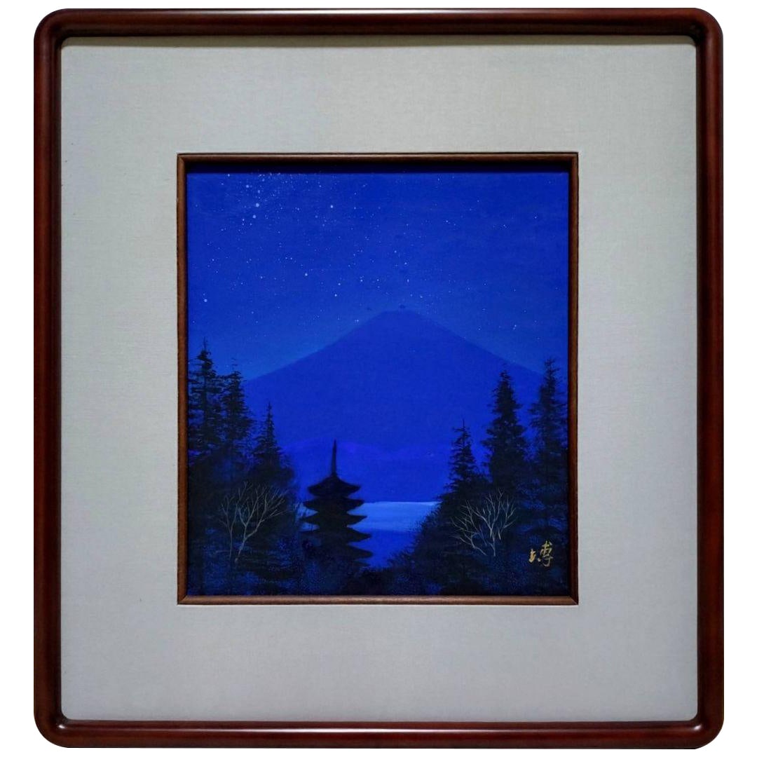 Kiyoshi Zaika's hand-painted works, color paper oil paintings: This is an ancient hand-painted work. It is a magnificent piece of work that will enchant you, make you obsessed, and captivated. It is a masterpiece that you absolutely should see. Technique: