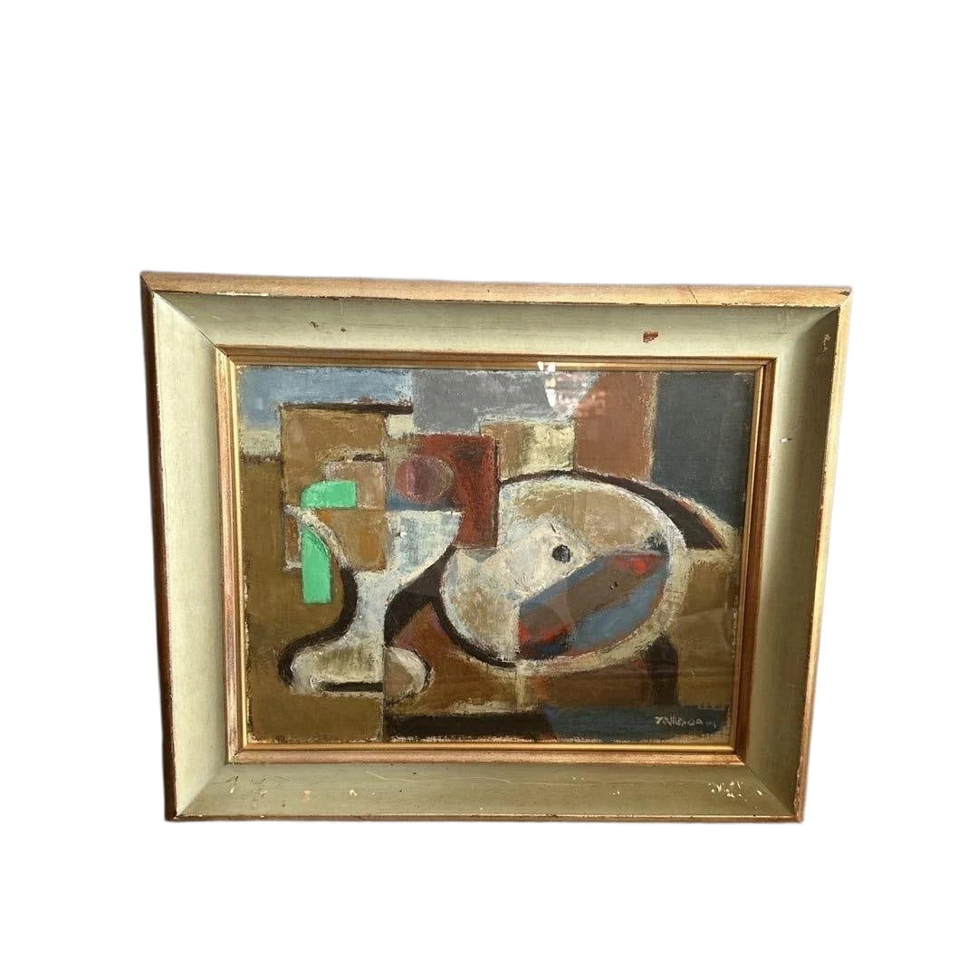 Yamamoto's retro abstract oil painting (1 of 14)