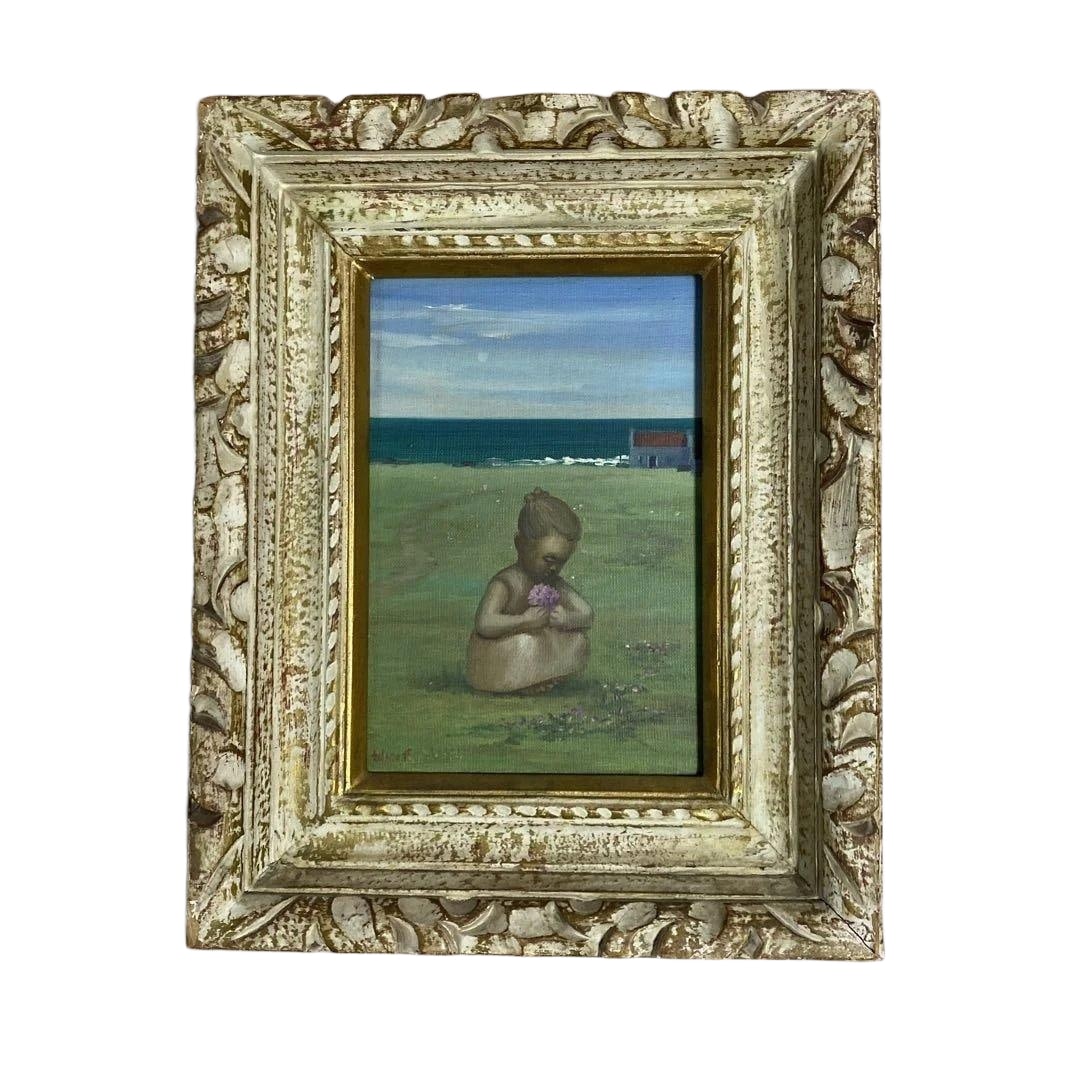 Oil Painting of a Beach Girl (1 of 20)