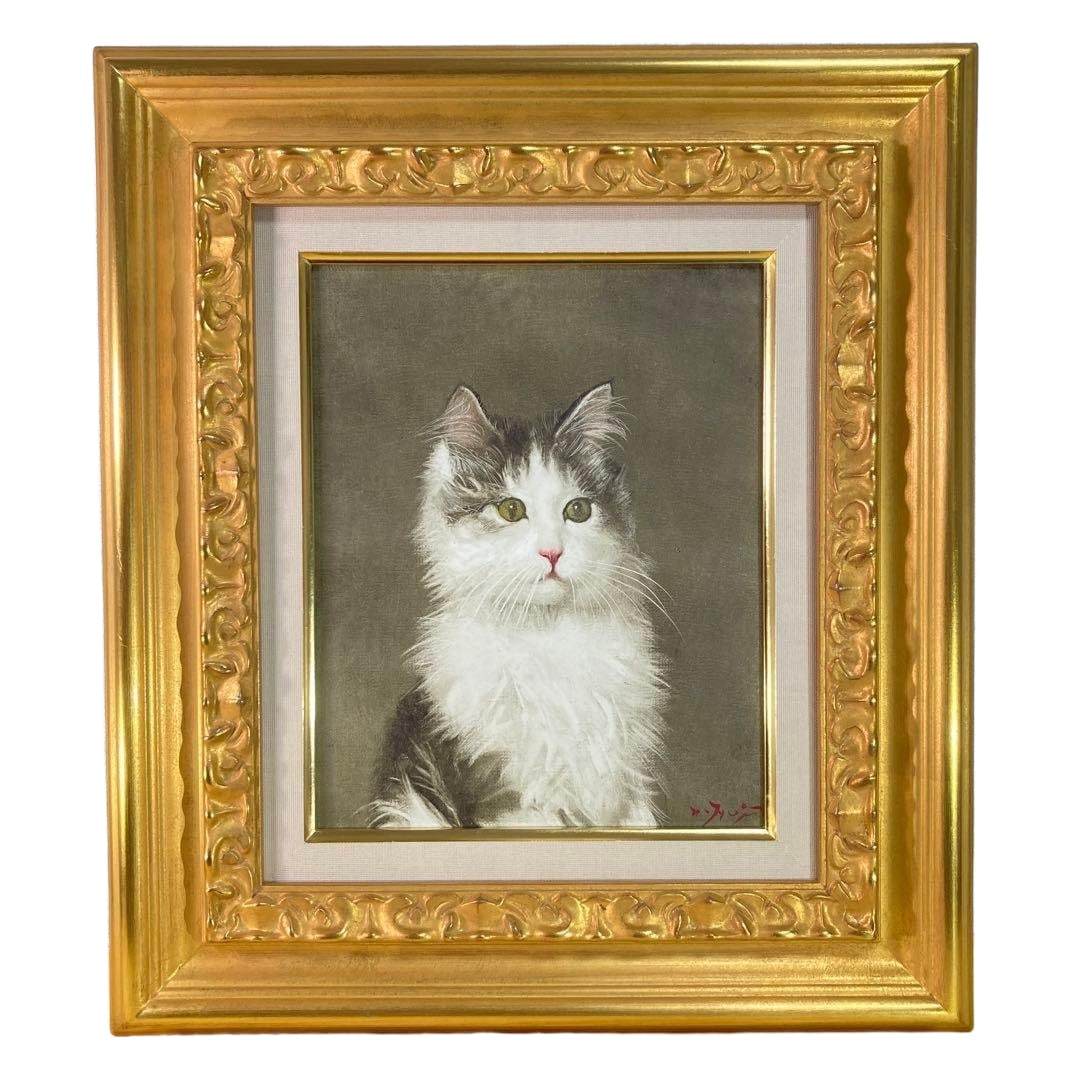 Guaranteed authentic, Fujii Tsutomu 'Dawn Mary' oil painting (1 of 11)