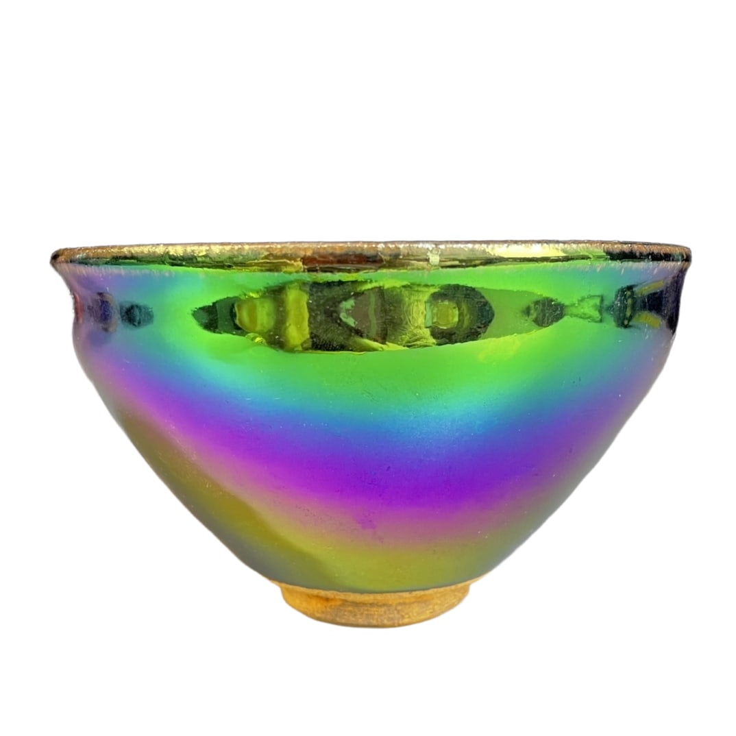 Ancient Song Dynasty old kiln painted royal Jian Zhan with seven-color fluorescent glaze (1 of 8)