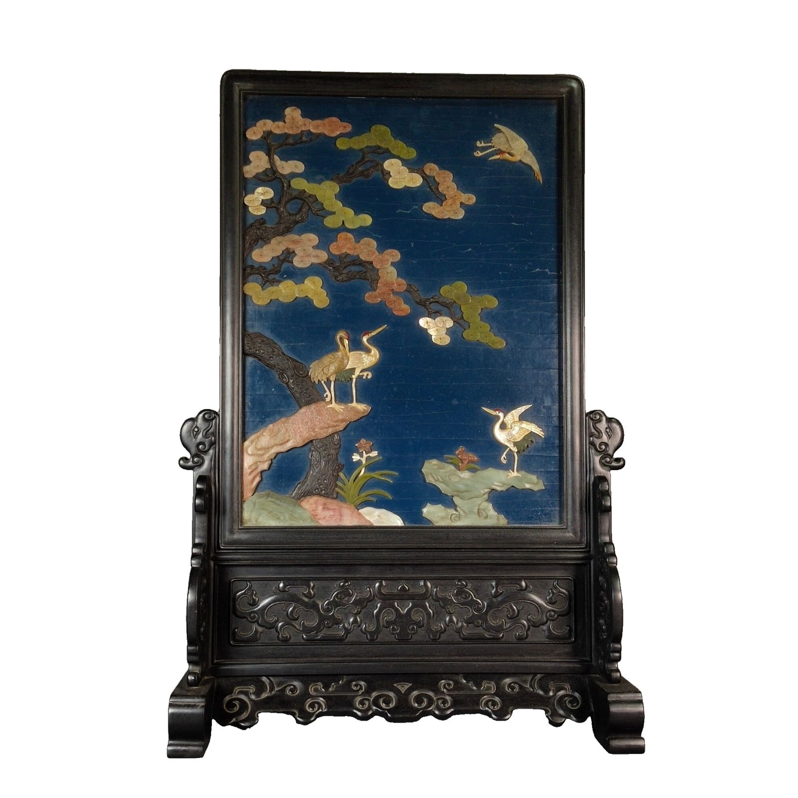 Solid Wood Handmade Inlaid Treasure Screen Decoration (1 of 10)