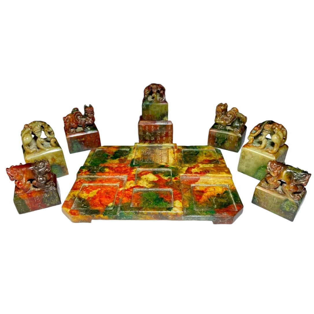 Collection of Hetian Jade Yuan Dynasty Seal (1 of 10)