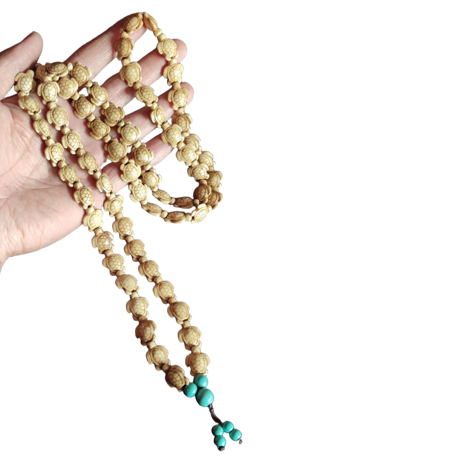 Chicken Bone White Jade Turtle Bead, Chicken Bone White Jade Morning Pearl: Chicken Bone White Jade Turtle Beads, Chicken Bone White Jade Mala Beads, 1.7x1.4x0.7 centimeters, 81 beads Freight: 1.International Shipping: Foreign shipping costs are determined by the destination.