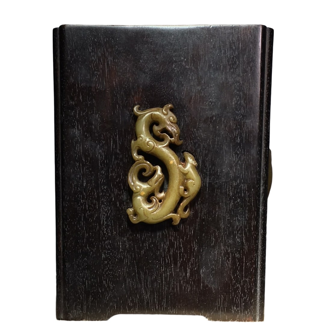 Rosewood Inlaid Ancient Jade Pen Holder: Sandalwood Inlaid with Ancient Jade Brush Pot - Full Starry Ox Hair Pattern ClearHeight 16cm Width 12.5cm Weight 760 grams Freight: 1.International Shipping: Foreign shipping costs are determined