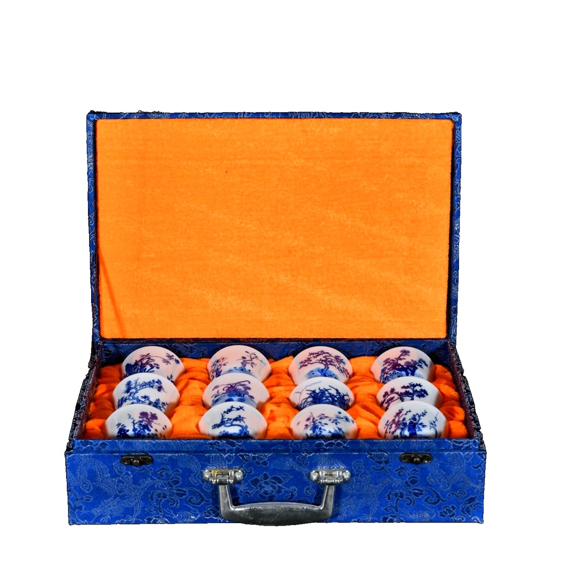 Kangxi Blue and White Twelve Flowers God Pattern Cup (1 of 10)