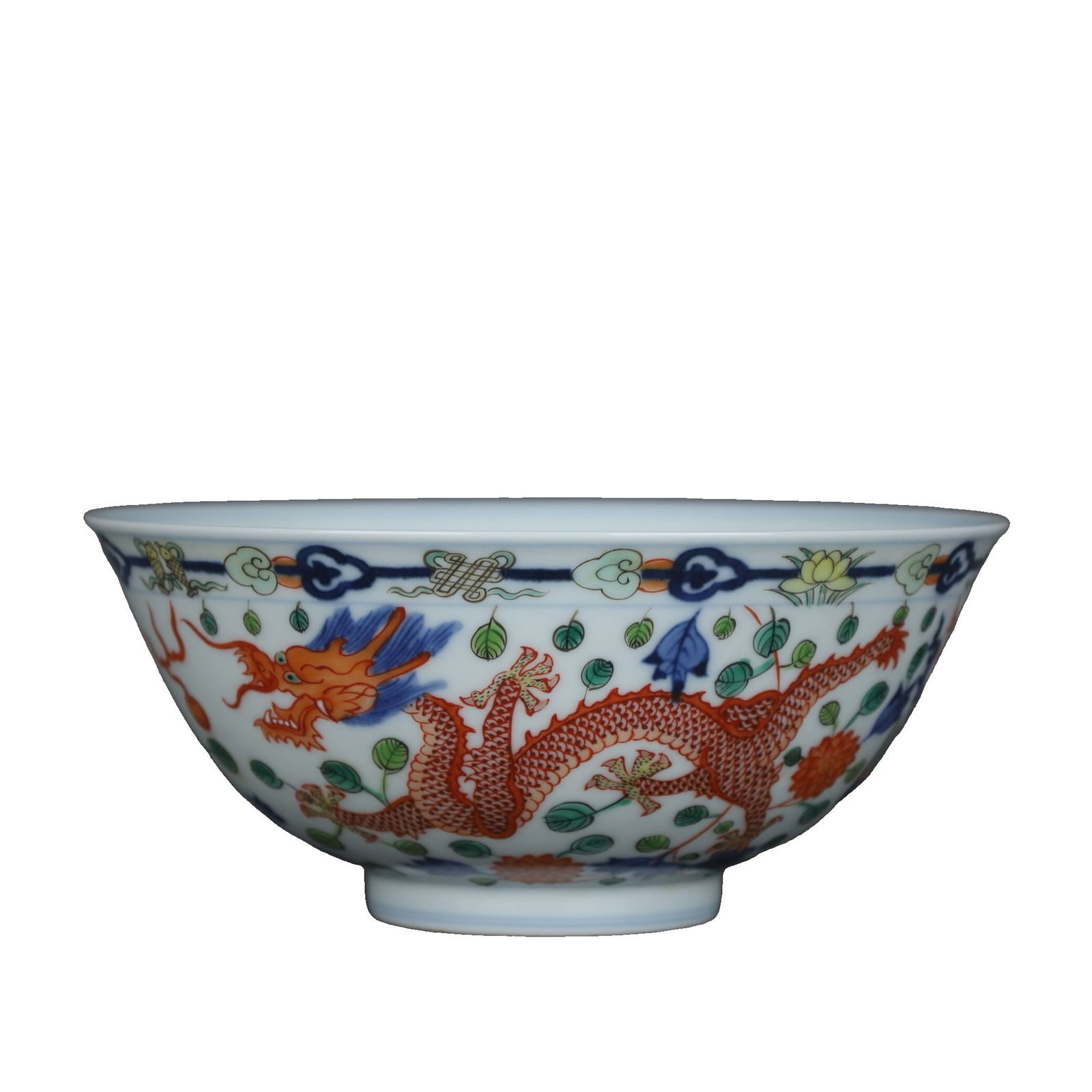 Qing Yongzheng Wucai Longfeng Pattern Bowl (1 of 10)