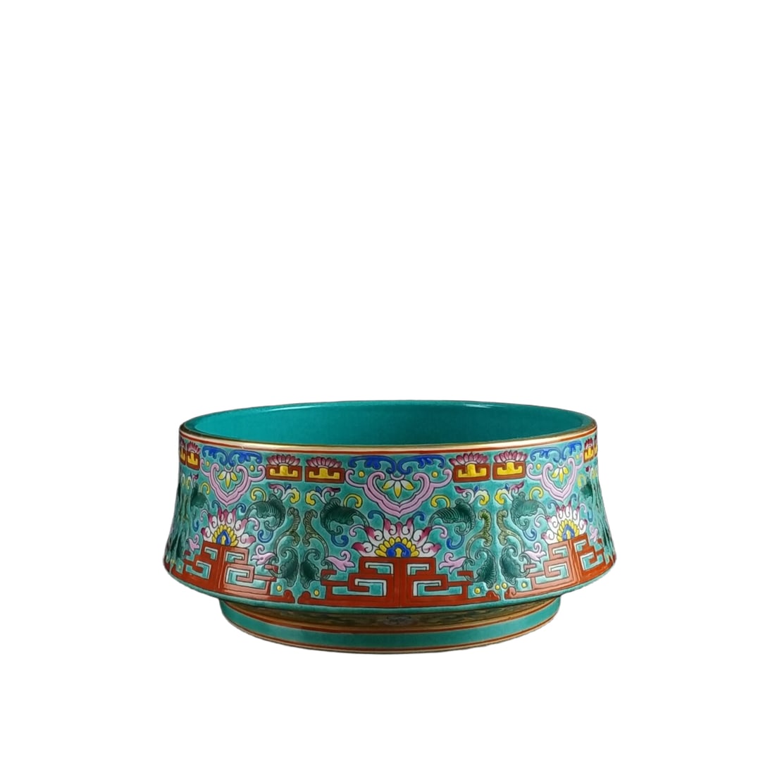 Qing Dynasty Yongzheng Enamel Color Hand-painted Gilded Brush Washer (1 of 10)