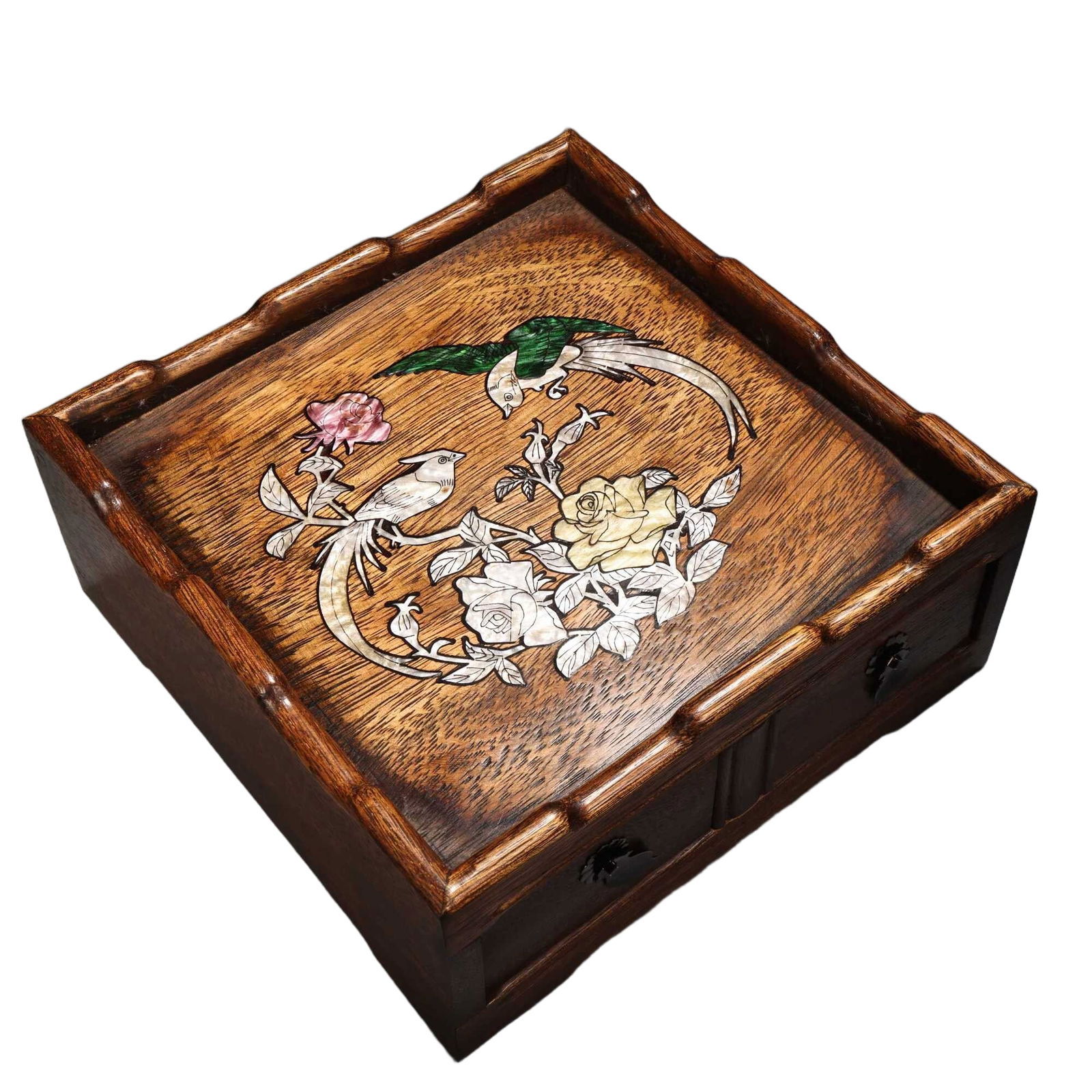 Box for Shell-Inlaid Tea Table with Boxwood (1 of 12)