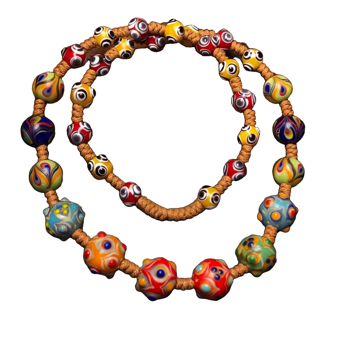 Ancient glass glaze dragonfly eye beads from the Warring States period (1 of 10)