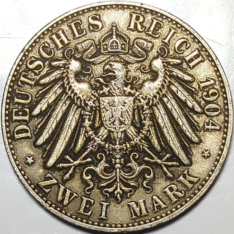 1904, ZWEI MARK A2568: Hanseatic city of Bremen, German Empire, 1904, ZWEI MARK A2568 Freight: 1.International Shipping: Foreign shipping costs are determined by the destination. 2.Photos, descriptions and valuations are ca