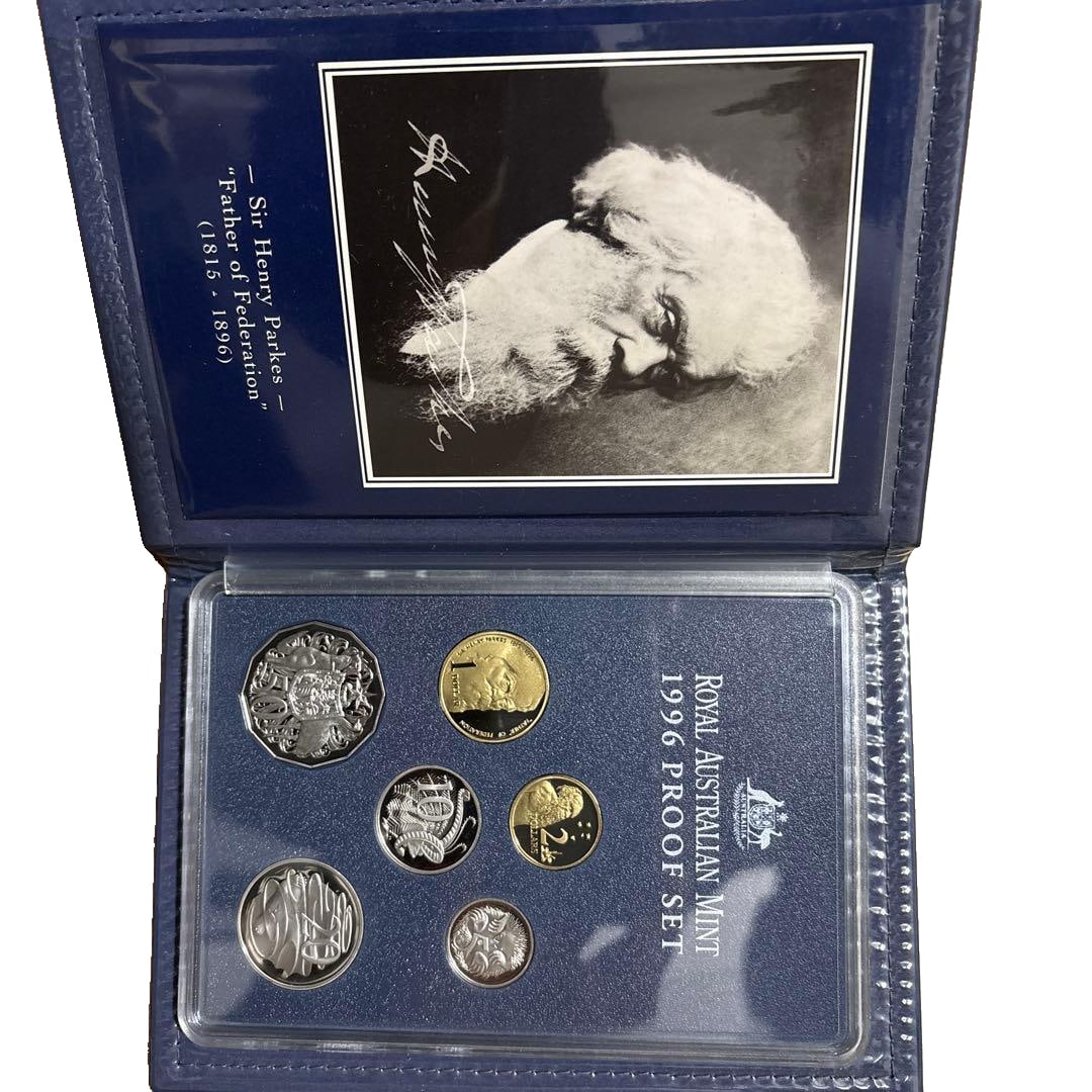 1996 Australia Proof Coin Set (6 coins in total) [including Commemorative Coin of the Founding (1 of 6)