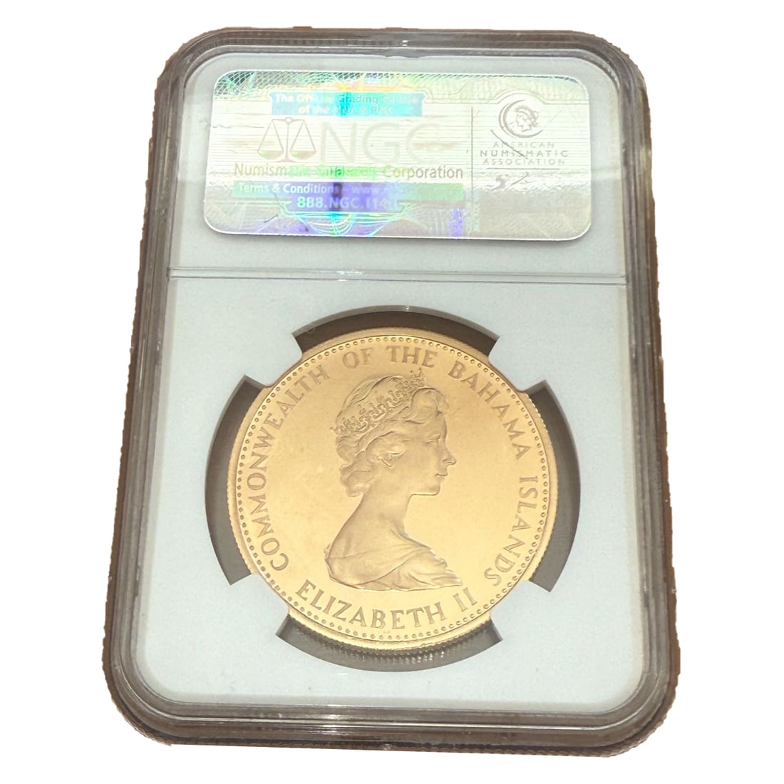 Bahamas 1971 $100 Gold Coin NGC PF67UC: Bahamas 1971 $100 Gold Coin NGC PF67UC Freight: 1.International Shipping: Foreign shipping costs are determined by the destination. 2.Photos, descriptions and valuations are carefully prepared by full