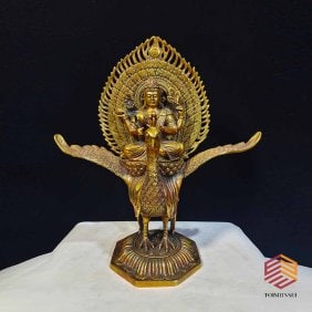 Gilt copper peacock king (1 of 9)