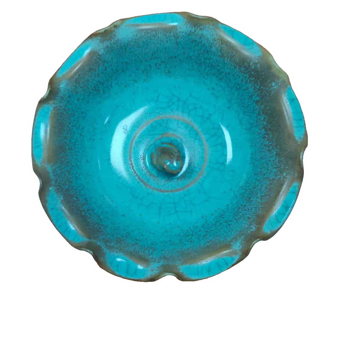 Celadon flower-mouthed bowl: Celadon flower-mouth bowl, height 8, width 21 cm Freight: 1.International Shipping: Foreign shipping costs are determined by the destination. 2.Photos, descriptions and valuations are carefully prepar