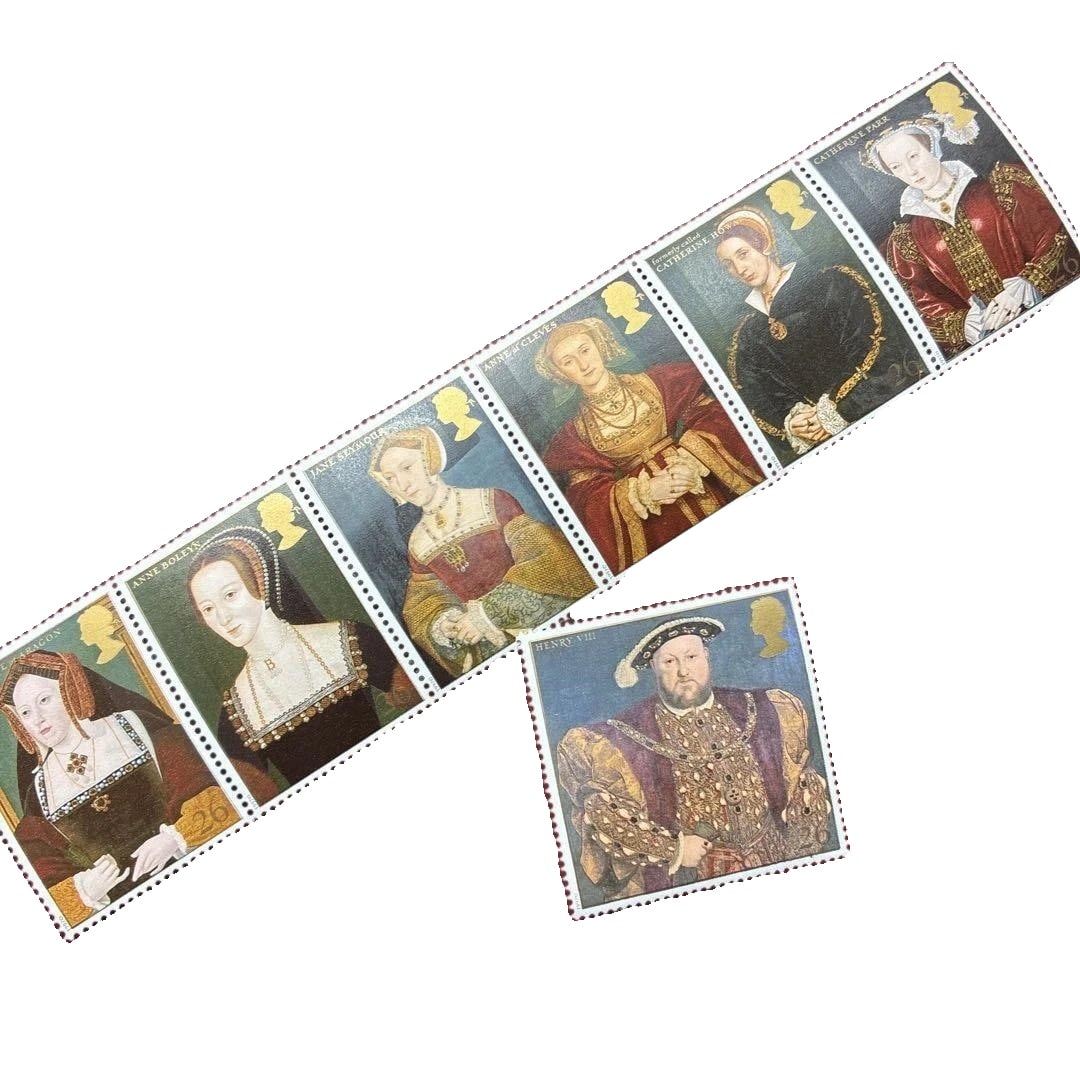 Limited edition set of folding foreign stamps, including 7 British Royal stamps.: Limited edition set of folding foreign stamps, including 7 British Royal stamps.