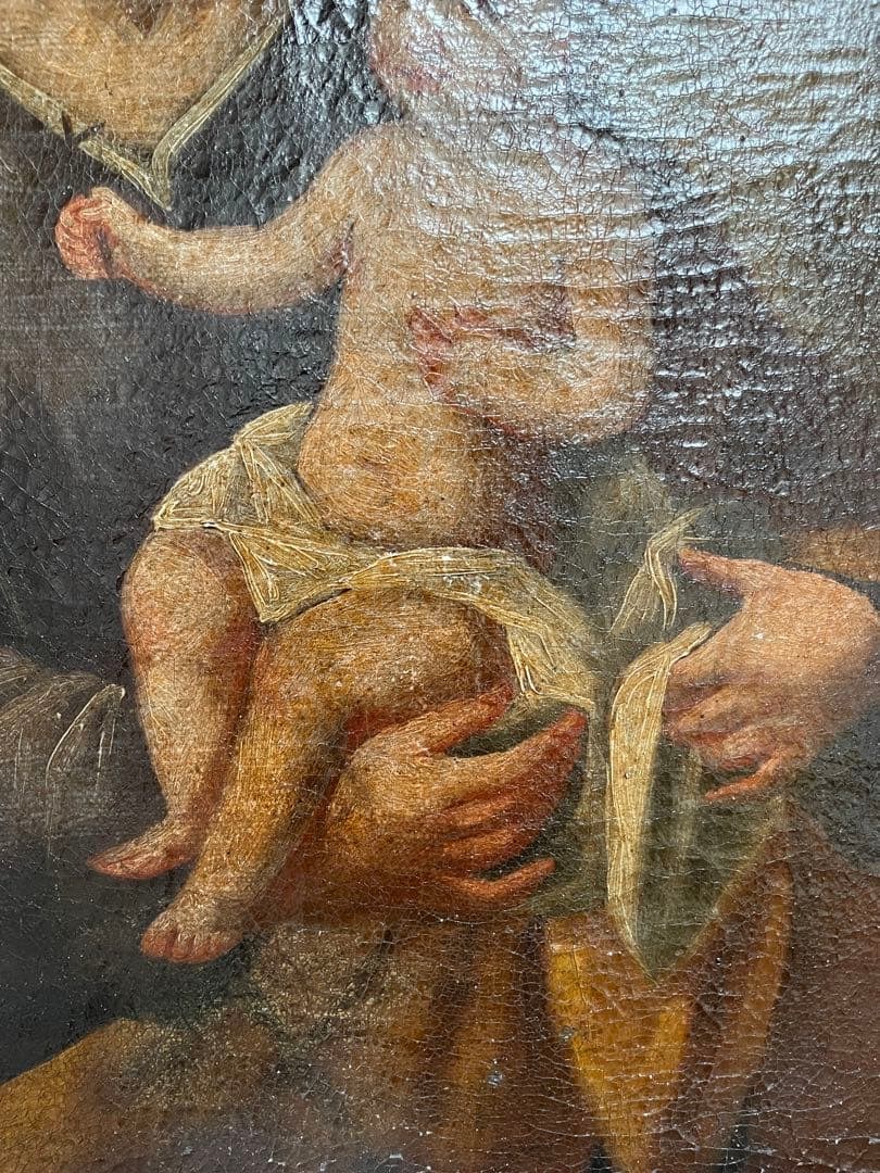 Medieval (17th-18th century) Christian religious painting Virgin Mary Bible oil painting icon - 5