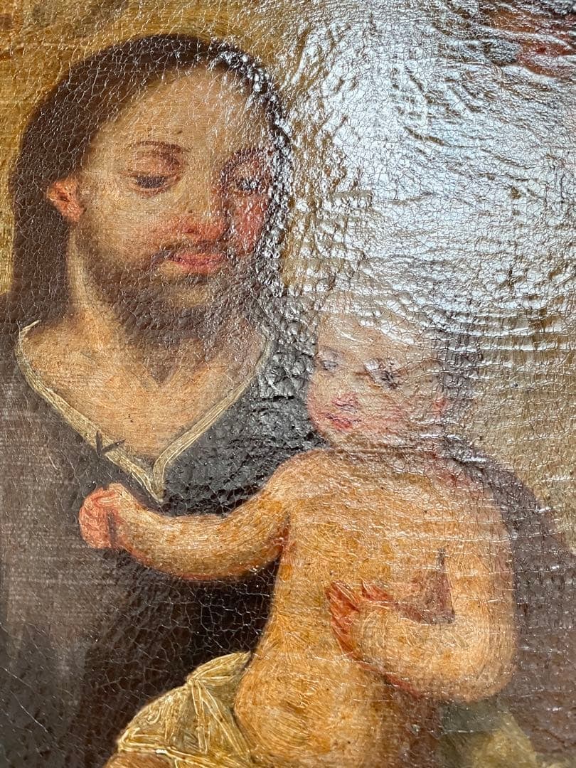 Medieval (17th-18th century) Christian religious painting Virgin Mary Bible oil painting icon - 6